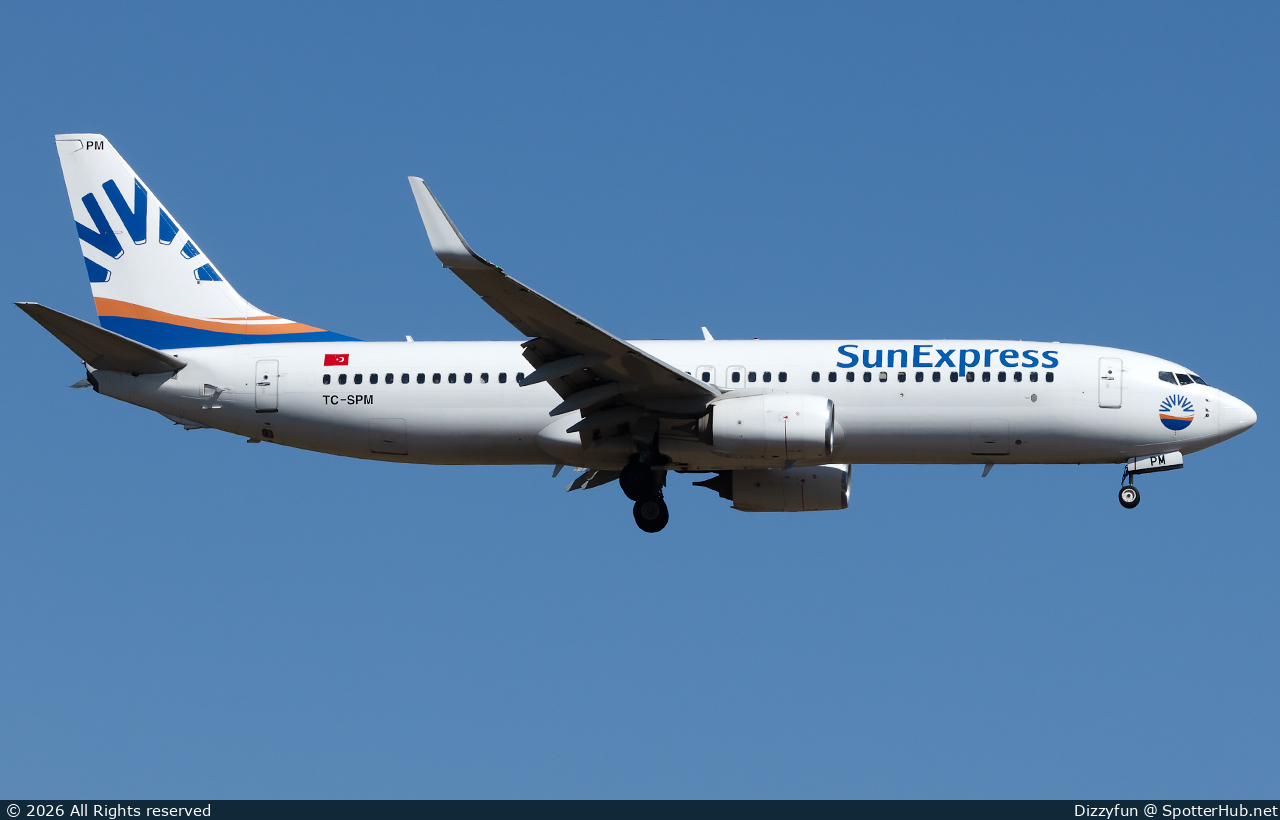 Photo of TC-SPM - Boeing 737-8MA operated by SunExpress