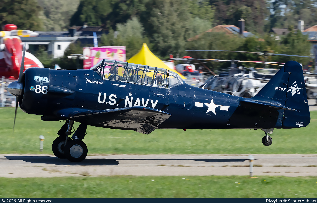 Photo of N43AF - North American SNJ-5 Texan operated by Fluggruppe FFA Altenrhein