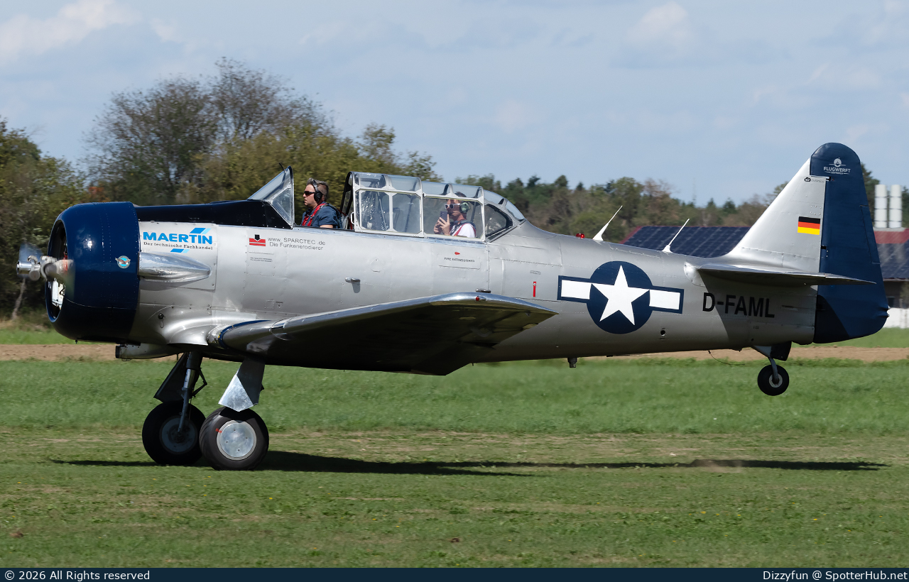 Photo of D-FAML - North American AT-6D Texan operated by Private