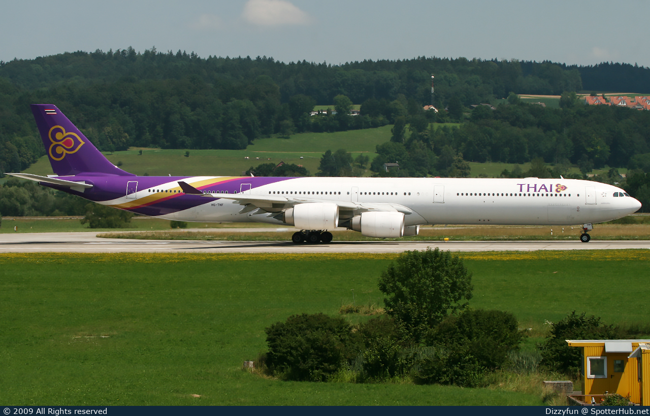 Photo of HS-TNF - Airbus A340-642 operated by Thai Airways International