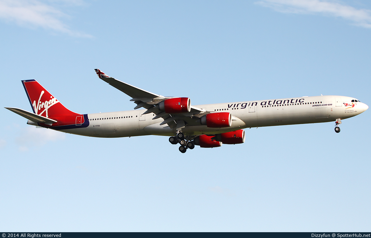 Photo of G-VYOU - Airbus A340-642 operated by Virgin Atlantic Airways