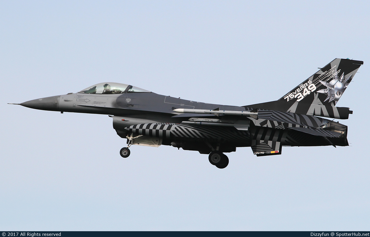 Photo of FA-70 - General Dynamics F-16AM Fighting Falcon operated by Belgian Air Force