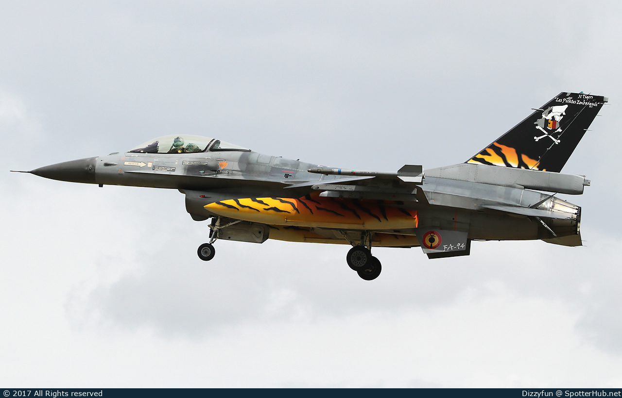 Photo of FA-94 - General Dynamics F-16AM Fighting Falcon operated by Belgian Air Force