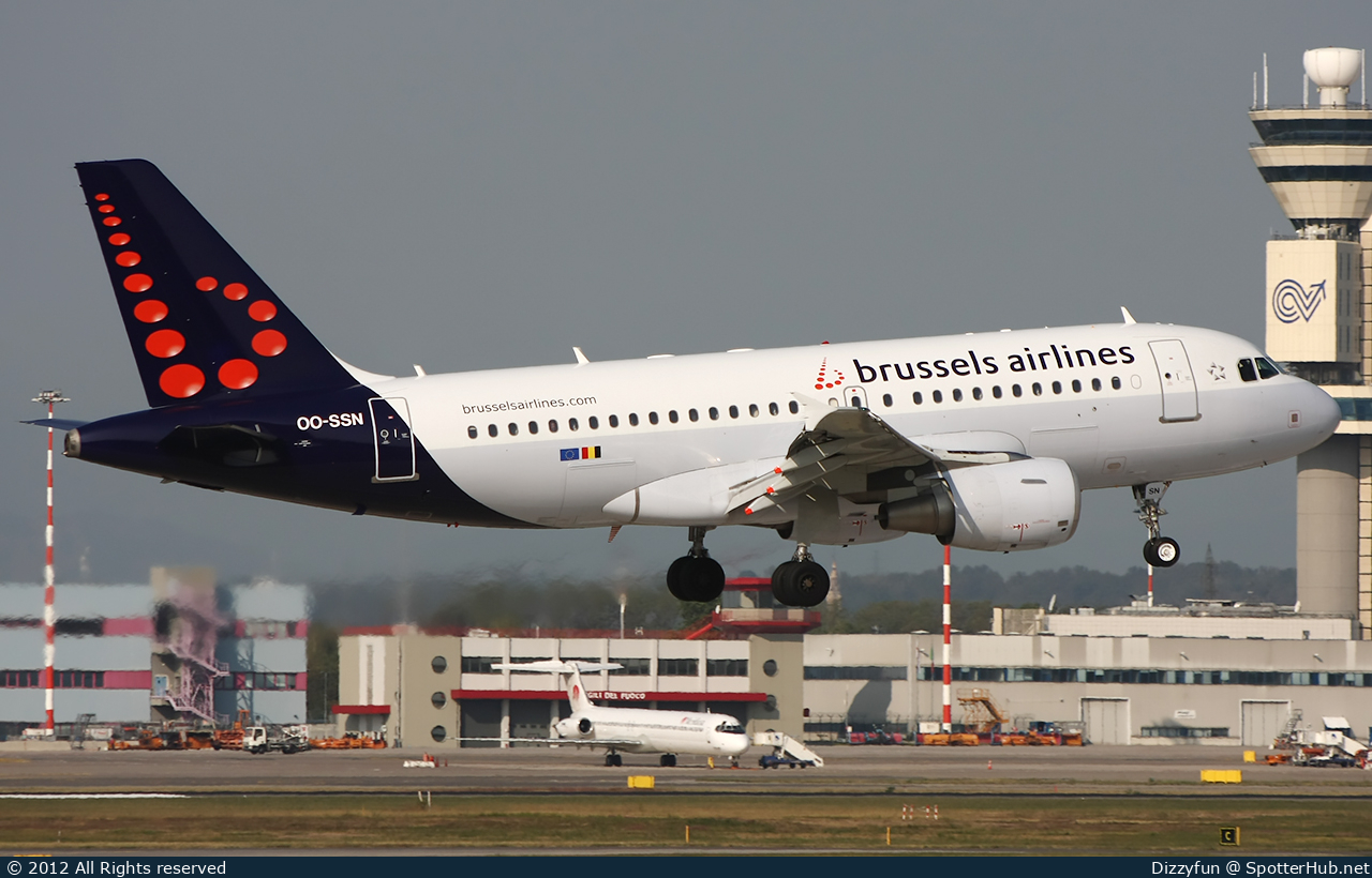 Photo of OO-SSN - Airbus A319-112 operated by Brussels Airlines