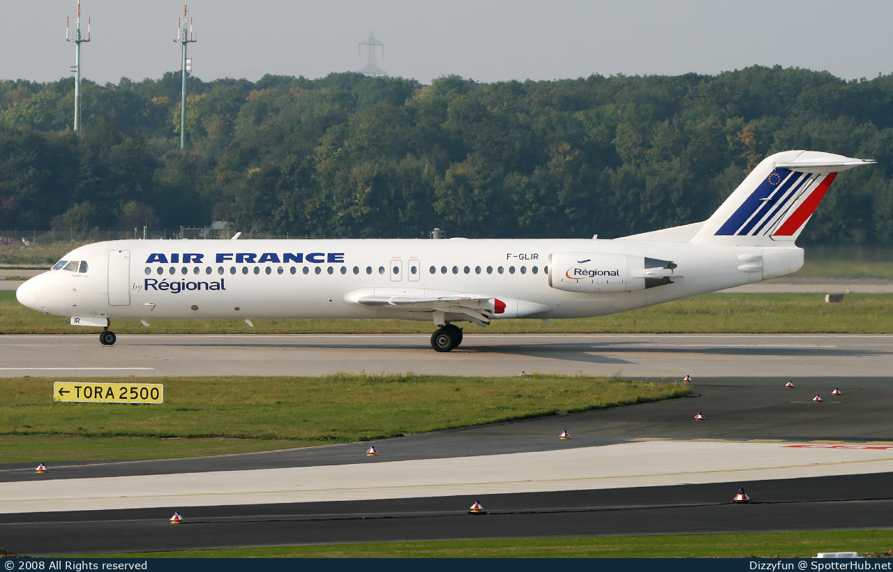 Photo of F-GLIR - Fokker 100 operated by Air France (opb Régional)