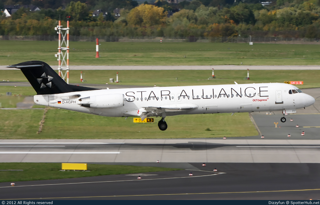 Photo of D-AGPH - Fokker 100 operated by OLT Express