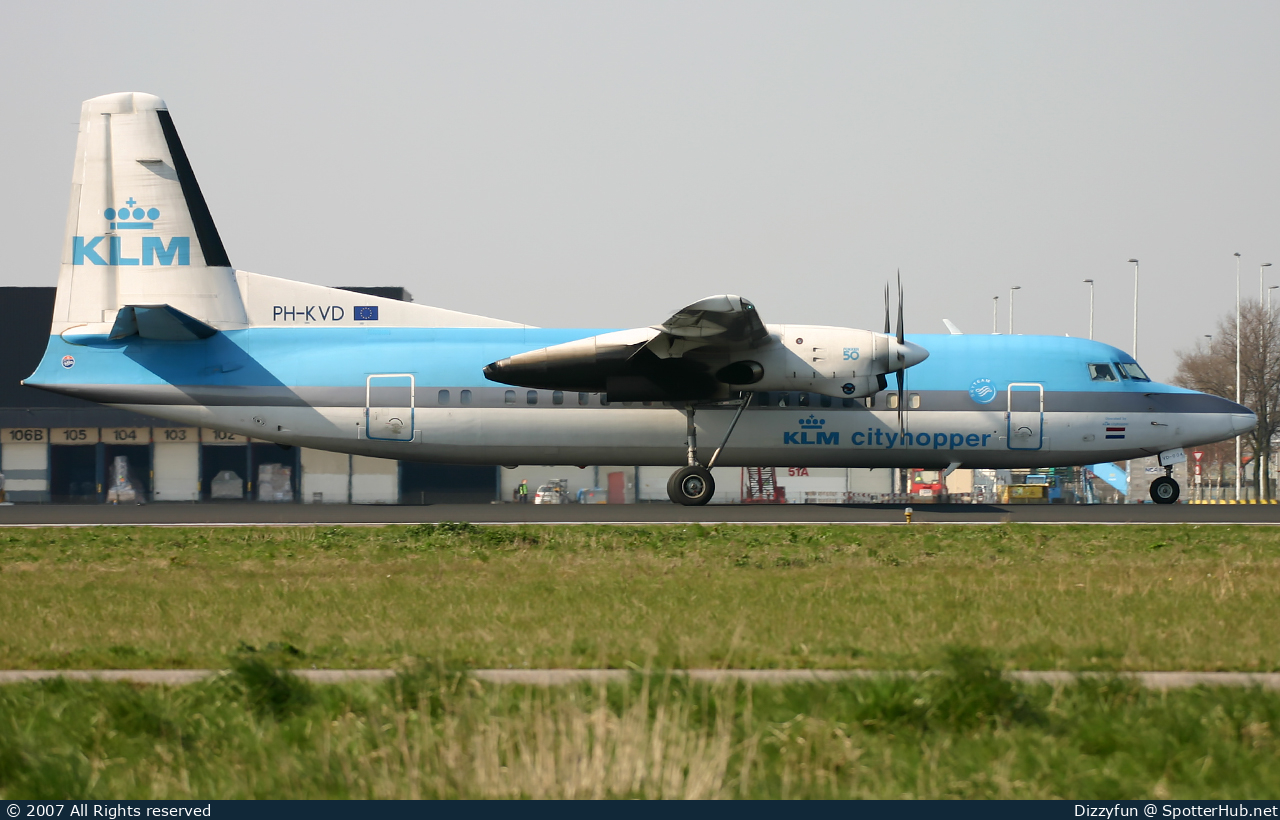 Photo of PH-KVD - Fokker 50 operated by KLM Cityhopper