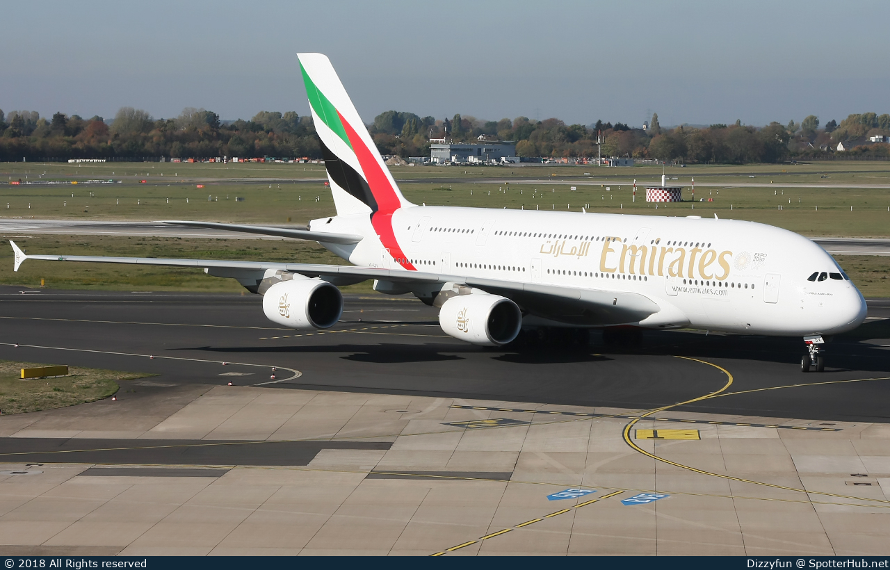 Photo of A6-EDV - Airbus A380-861 operated by Emirates