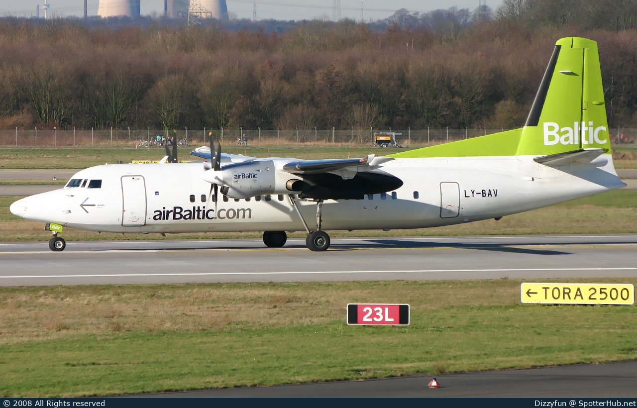 Photo of LY-BAV - Fokker 50 operated by airBaltic