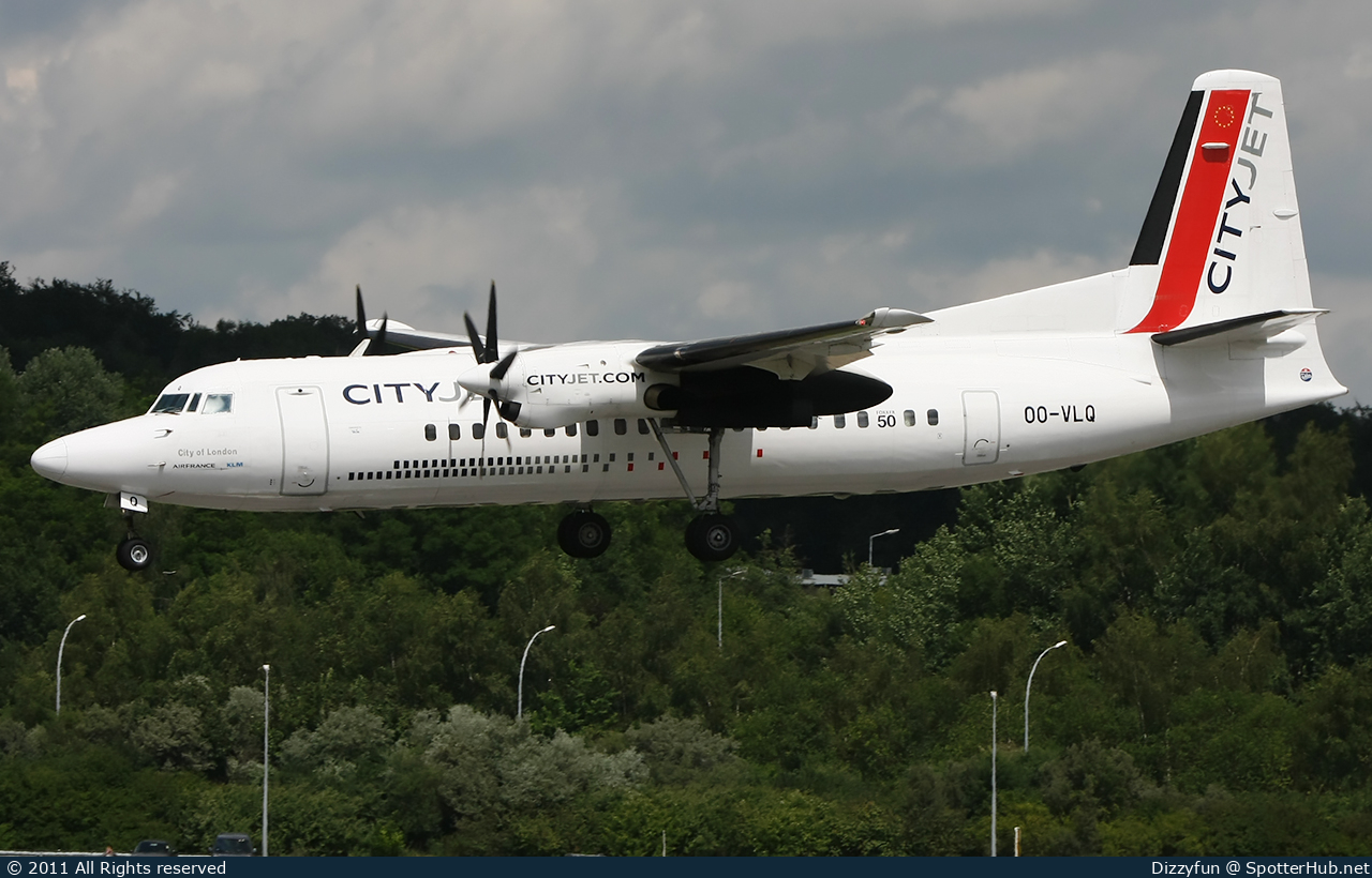 Photo of OO-VLQ - Fokker 50 operated by CityJet