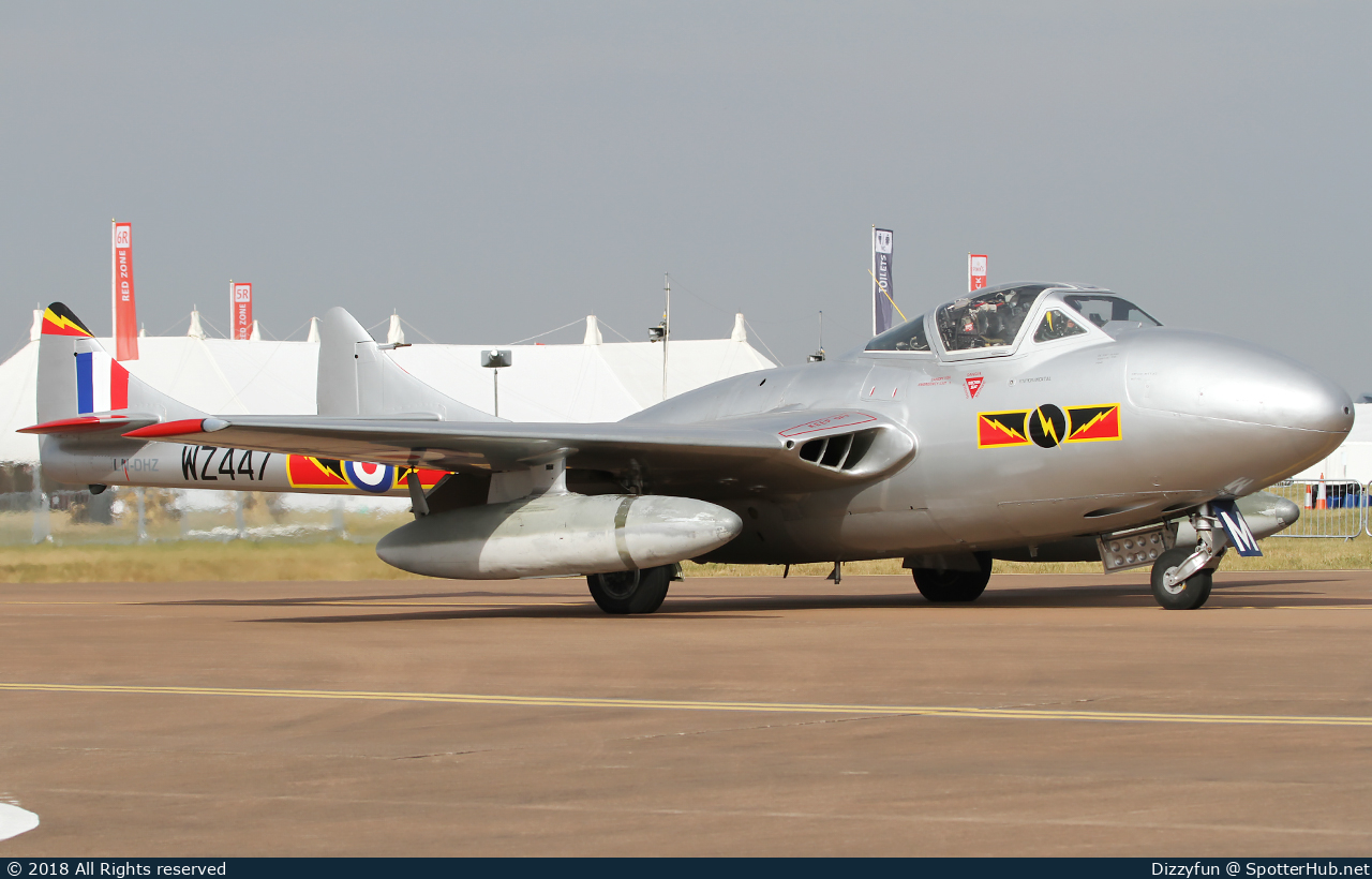 Photo of LN-DHZ - De Havilland DH-100 Vampire T.55 operated by Flyvåpenets Historiske Skvadron