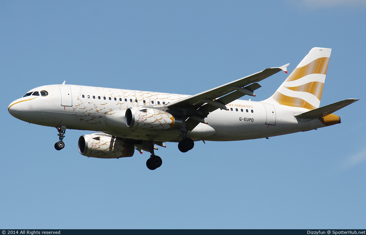 Photo of G-EUPD - Airbus A319-131 operated by British Airways
