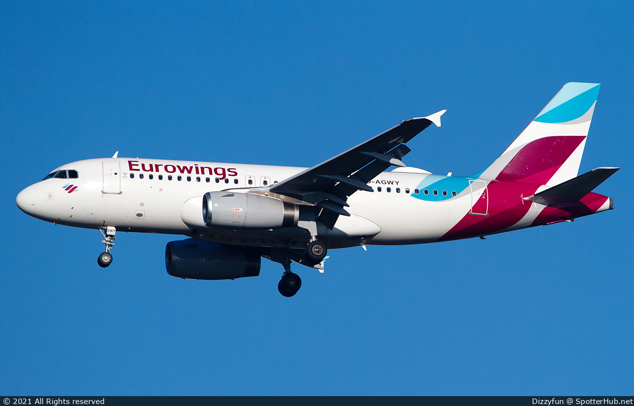 Photo of D-AGWY - Airbus A319-132 operated by Eurowings