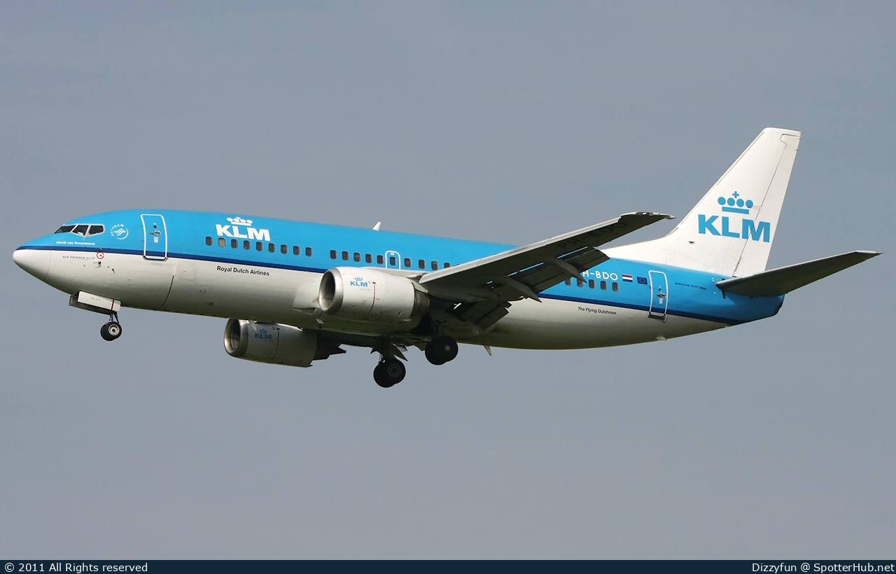 Photo of PH-BDO - Boeing 737-306 operated by KLM Royal Dutch Airlines