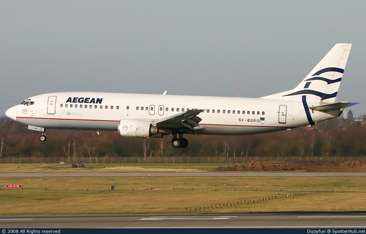 Photo of SX-BGR - Boeing 737-408 operated by Aegean Airlines