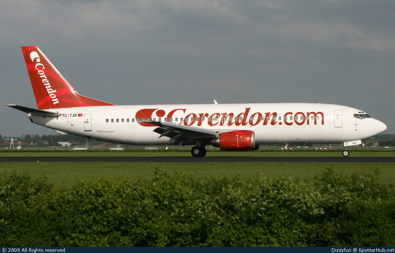 Photo of TC-TJE - Boeing 737-4Y0 operated by Corendon Airlines