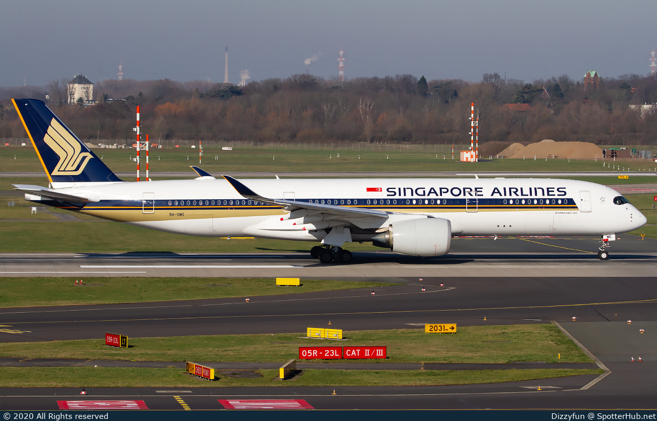 Photo of 9V-SMG - Airbus A350-941 operated by Singapore Airlines