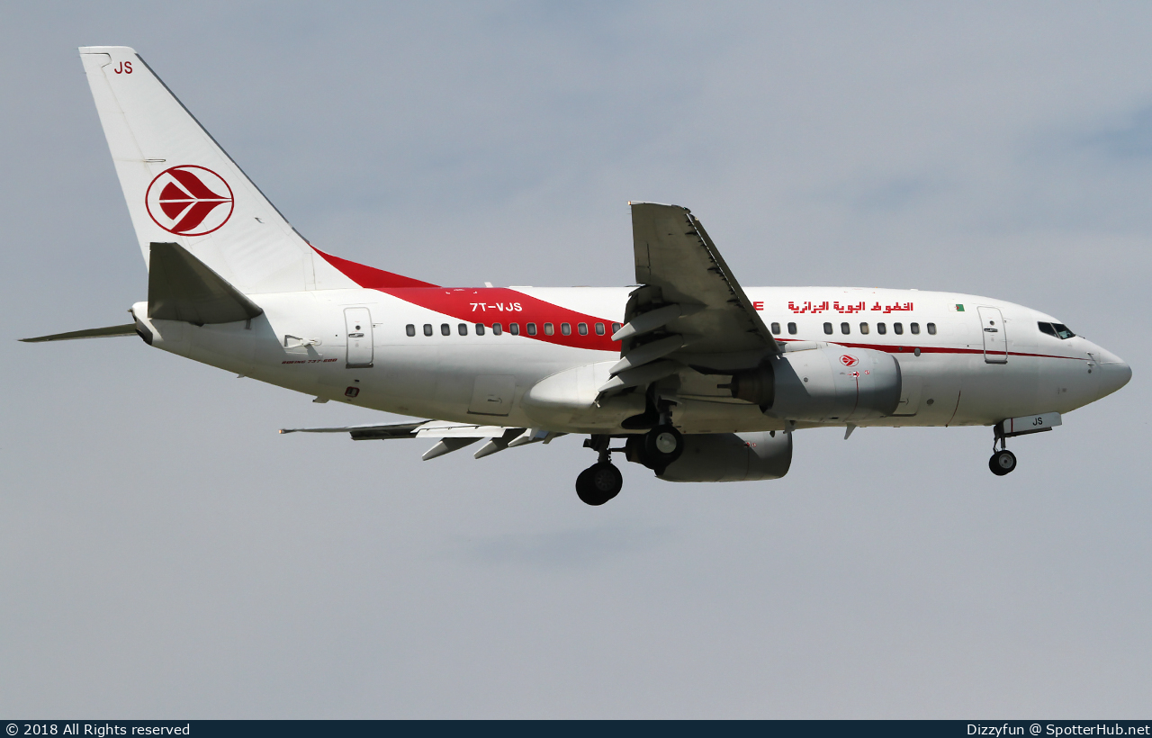 Photo of 7T-VJS - Boeing 737-6D6 operated by Air Algérie