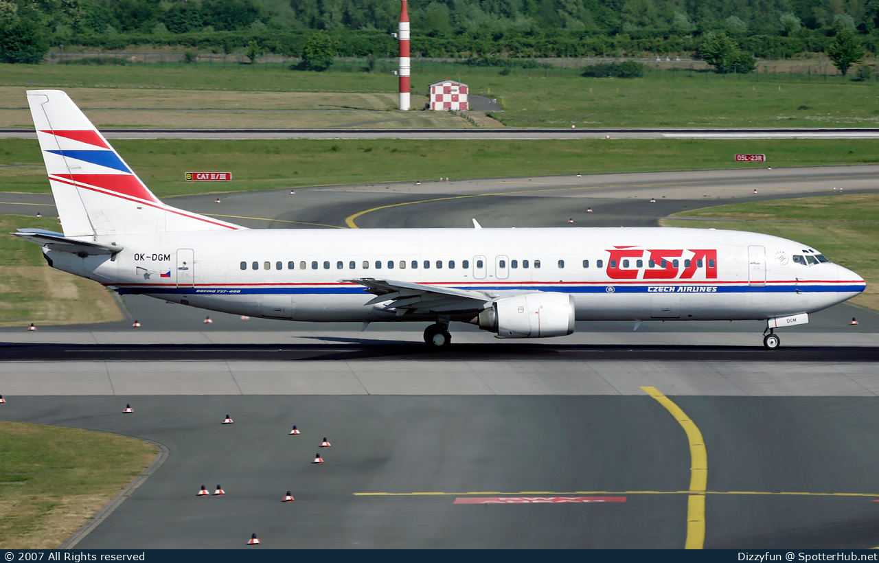 Photo of OK-DGM - Boeing 737-45S operated by CSA Czech Airlines