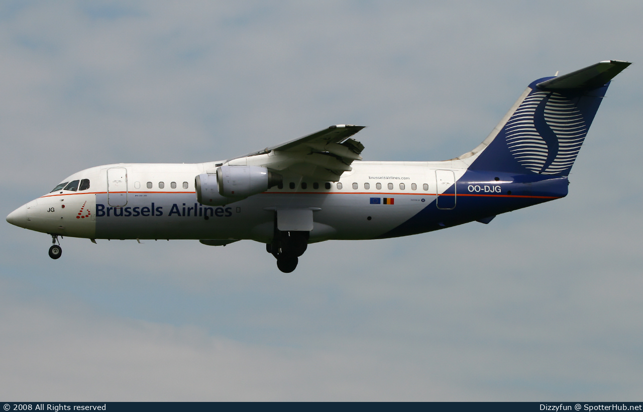 Photo of OO-DJG - British Aerospace 146-200 operated by Brussels Airlines