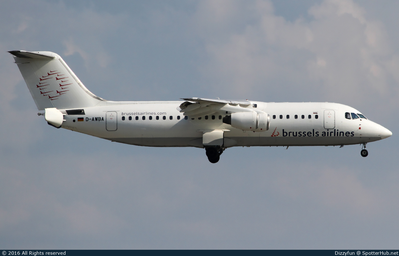 Photo of D-AWBA - British Aerospace 146-300 operated by Brussels Airlines (opb WDL Aviation)