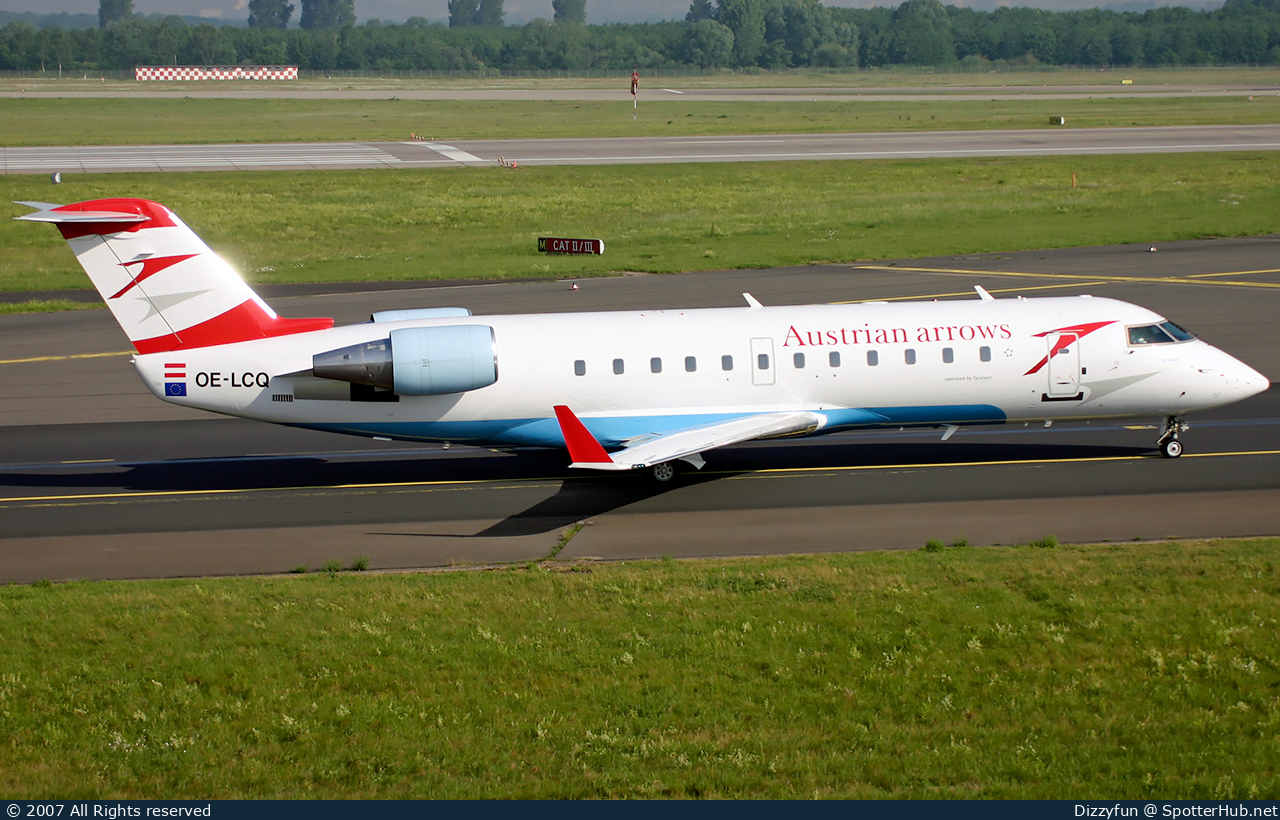 Photo of OE-LCQ - Bombardier CRJ-200ER operated by Austrian Arrows (opb Tyrolean Airways)