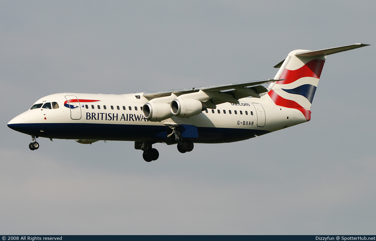 Photo of G-BXAR - British Aerospace Avro RJ100 operated by BA CityFlyer