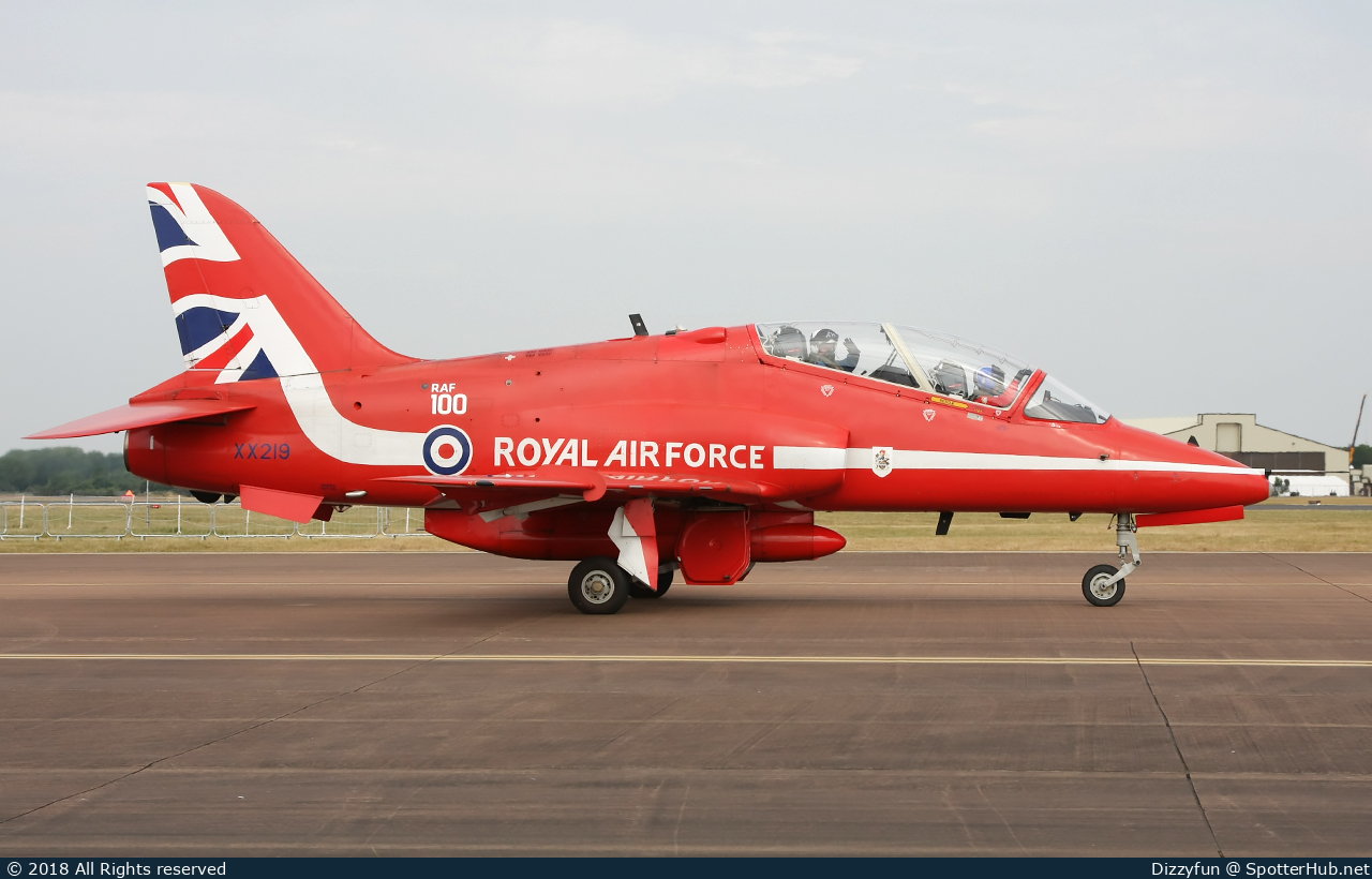 Photo of XX219 - British Aerospace Hawk T1A operated by Royal Air Force