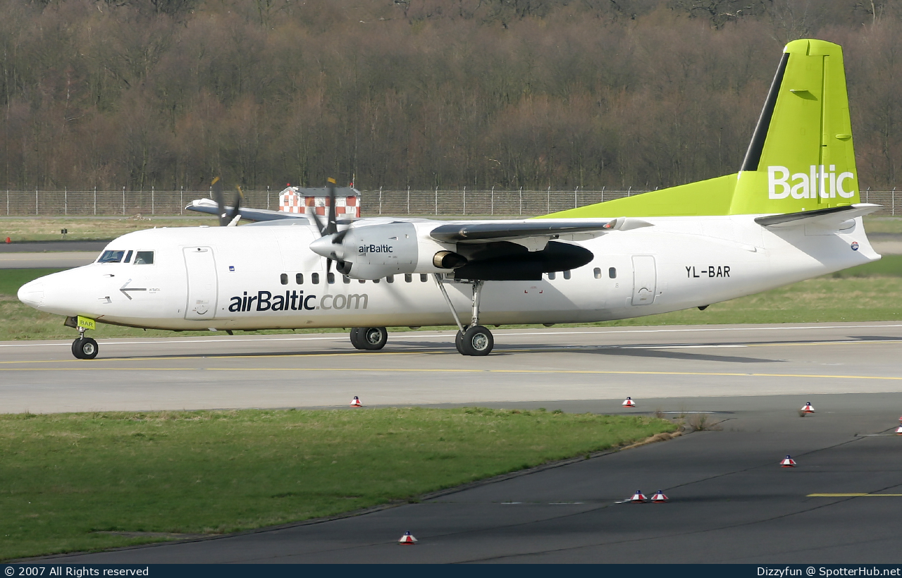 Photo of YL-BAR - Fokker 50 operated by airBaltic