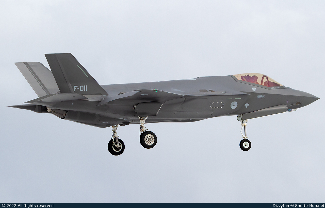Photo of F-011 - Lockheed Martin F-35A Lightning II operated by Royal Netherlands Air Force