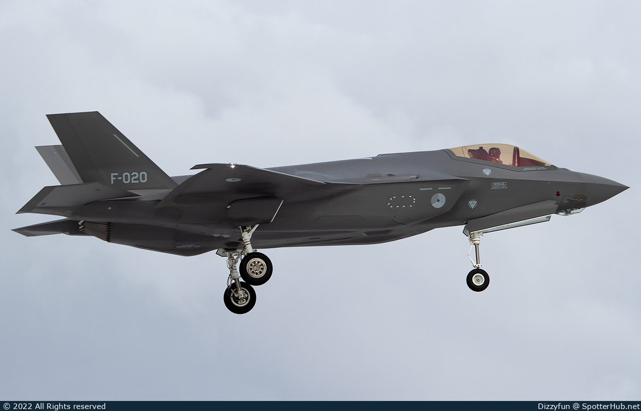 Photo of F-020 - Lockheed Martin F-35A Lightning II operated by Royal Netherlands Air Force