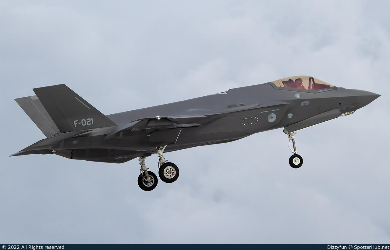 Photo of F-021 - Lockheed Martin F-35A Lightning II operated by Royal Netherlands Air Force