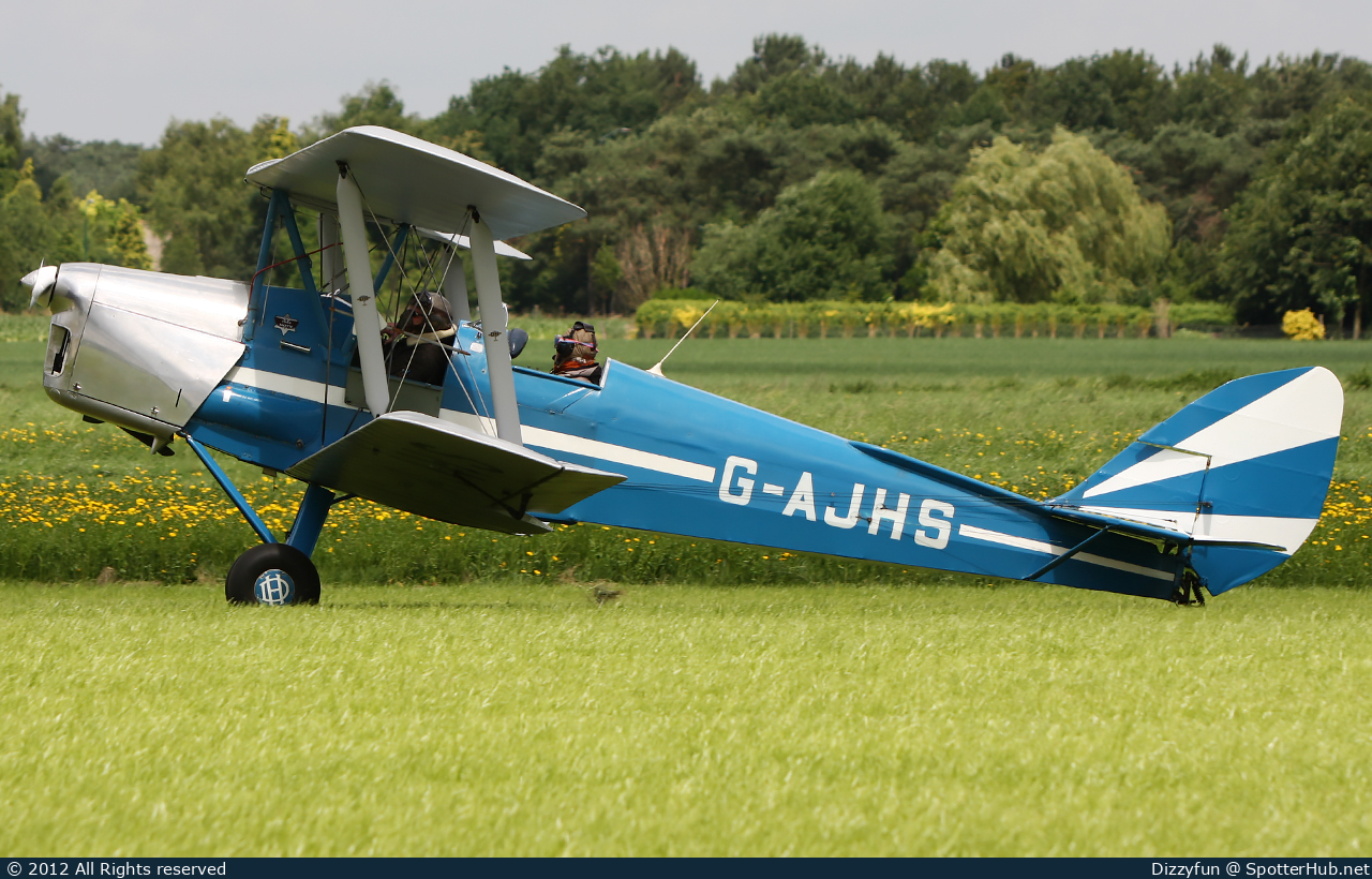 Photo of G-AJHS - De Havilland DH-82A Tiger Moth II operated by Private