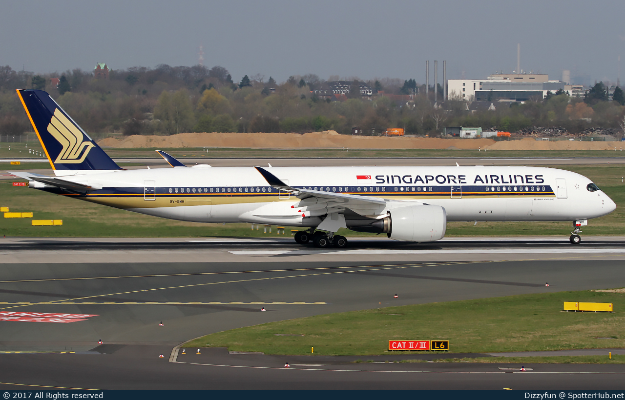 Photo of 9V-SMH - Airbus A350-941 operated by Singapore Airlines