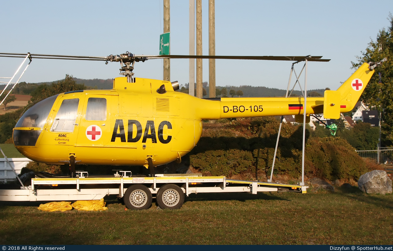 Photo of D-HDOC - MBB Bo 105A operated by ADAC Luftrettung