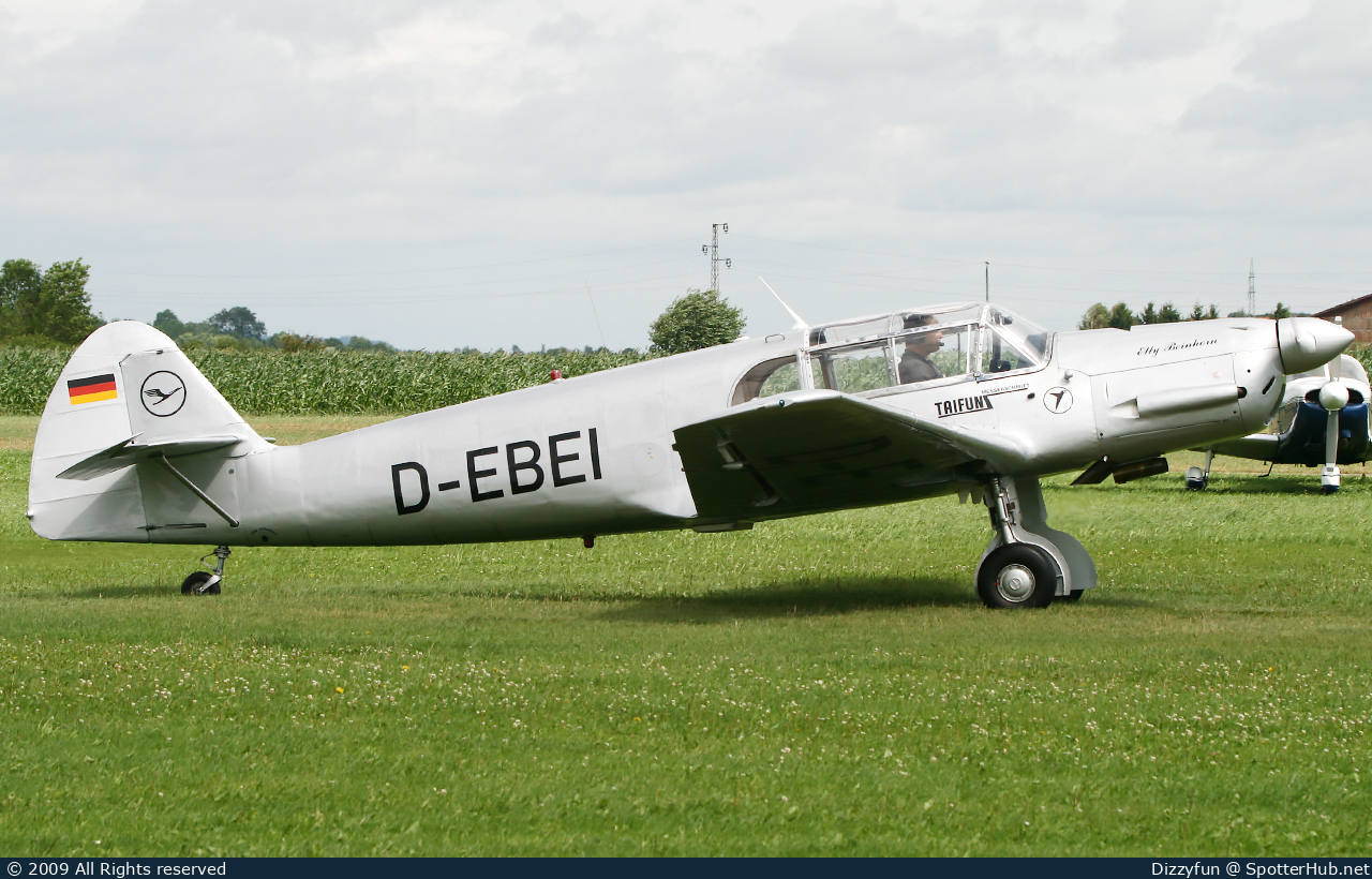 Photo of D-EBEI - Messerschmitt Bf 108B-1 Taifun operated by Deutsche Lufthansa Berlin-Stiftung