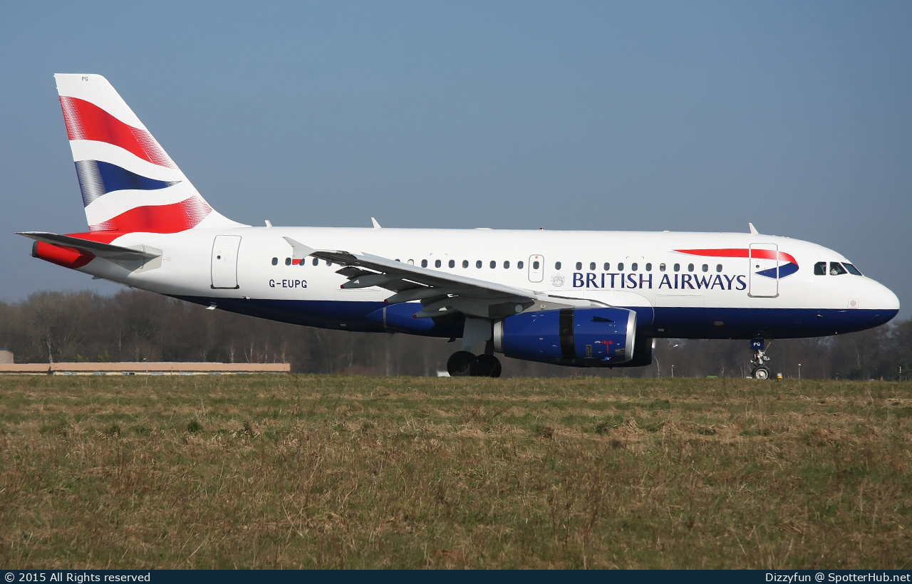 Photo of G-EUPG - Airbus A319-131 operated by British Airways