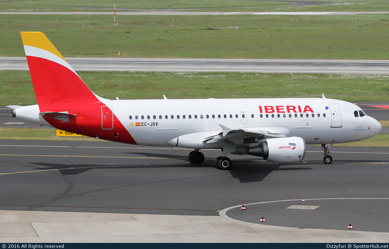 Photo of EC-JXV - Airbus A319-111 operated by Iberia