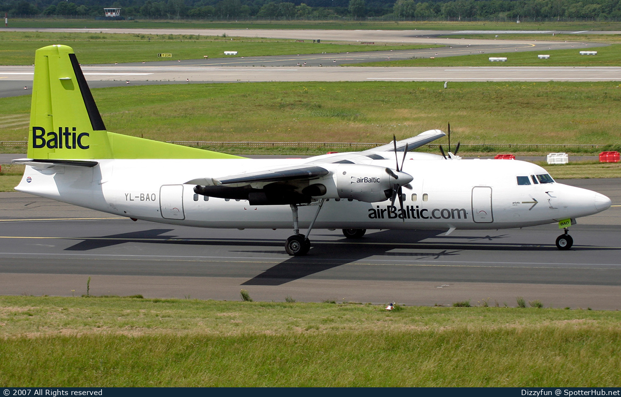 Photo of YL-BAO - Fokker 50 operated by airBaltic