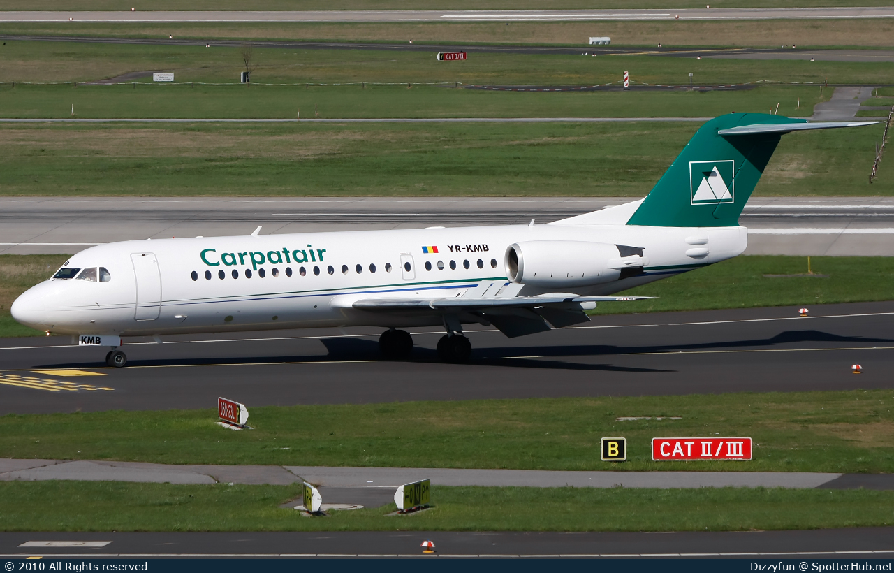 Photo of YR-KMB - Fokker 70 operated by Carpatair