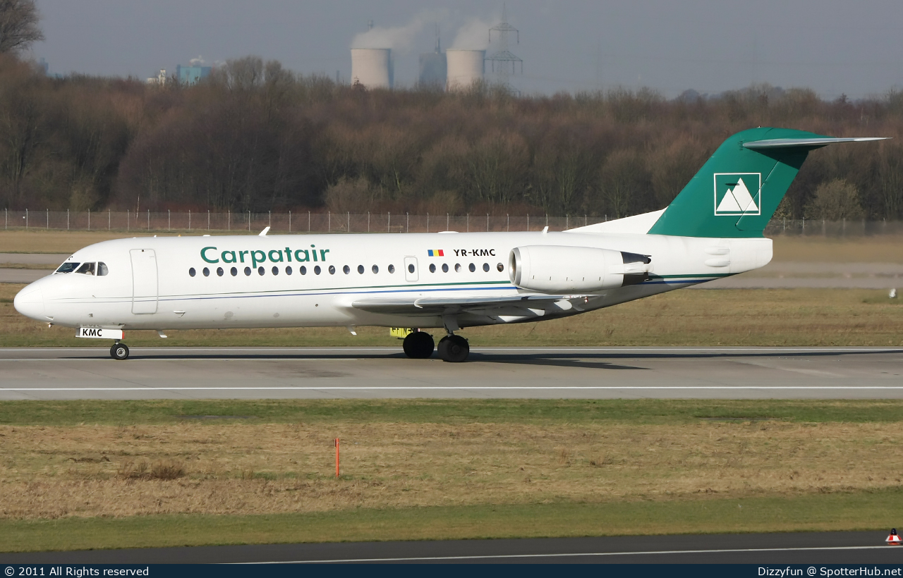 Photo of YR-KMC - Fokker 70 operated by Carpatair