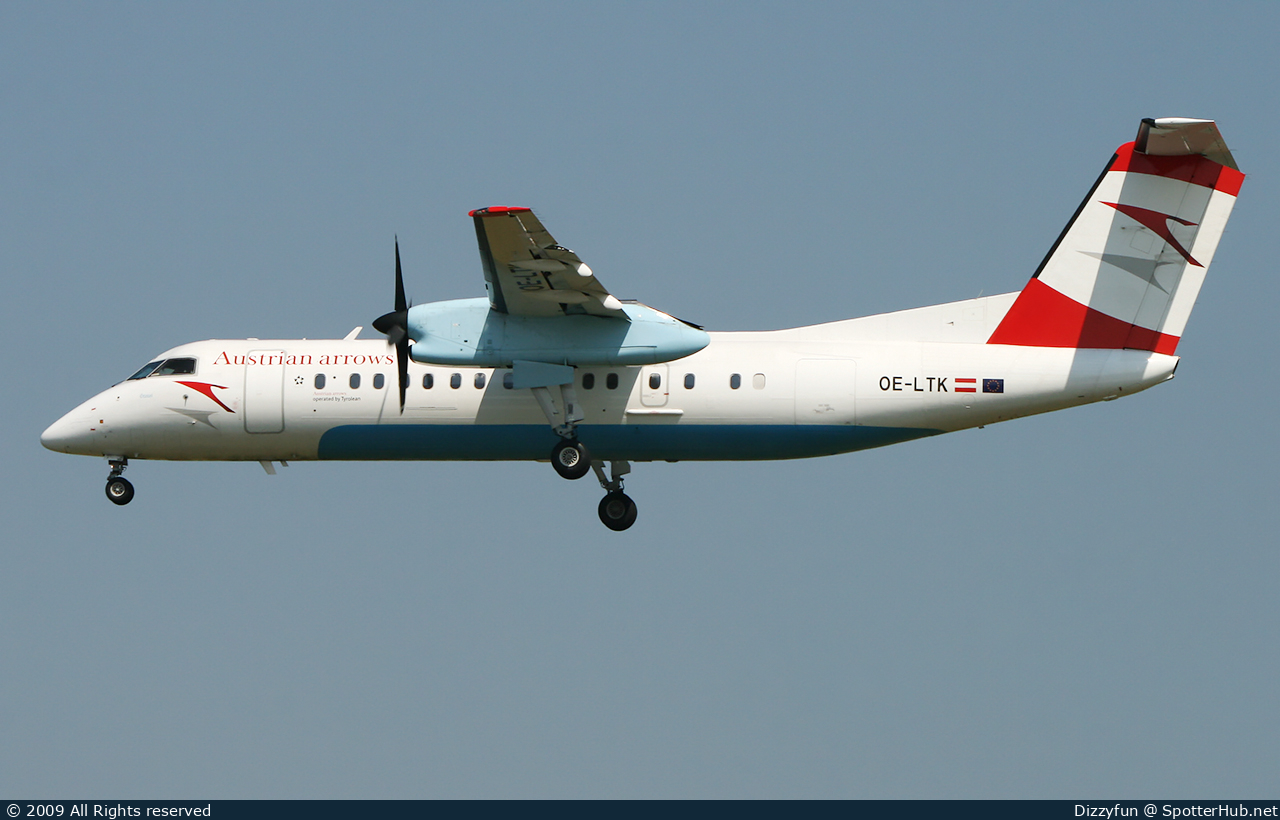 Photo of OE-LTK - Bombardier DHC-8-314 Dash 8 Q300 operated by Austrian Arrows (opb Tyrolean Airways)