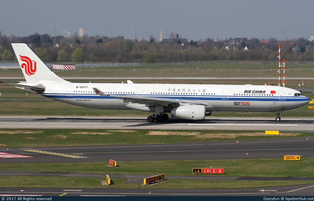 Photo of B-5977 - Airbus A330-343 operated by Air China