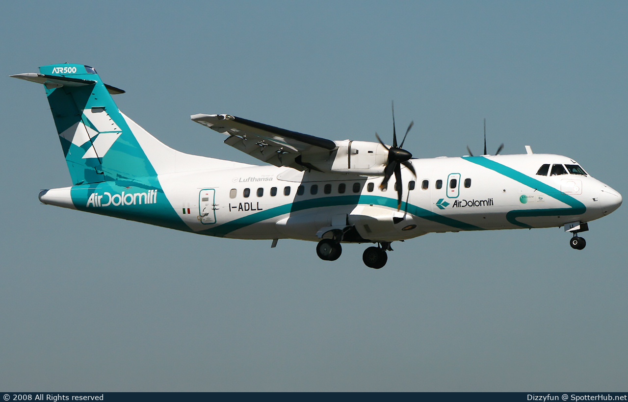 Photo of I-ADLL - ATR 42-500 operated by Air Dolomiti
