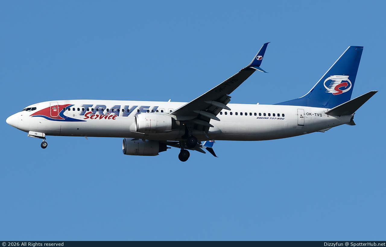 Photo of OK-TVS - Boeing 737-86N operated by SmartWings