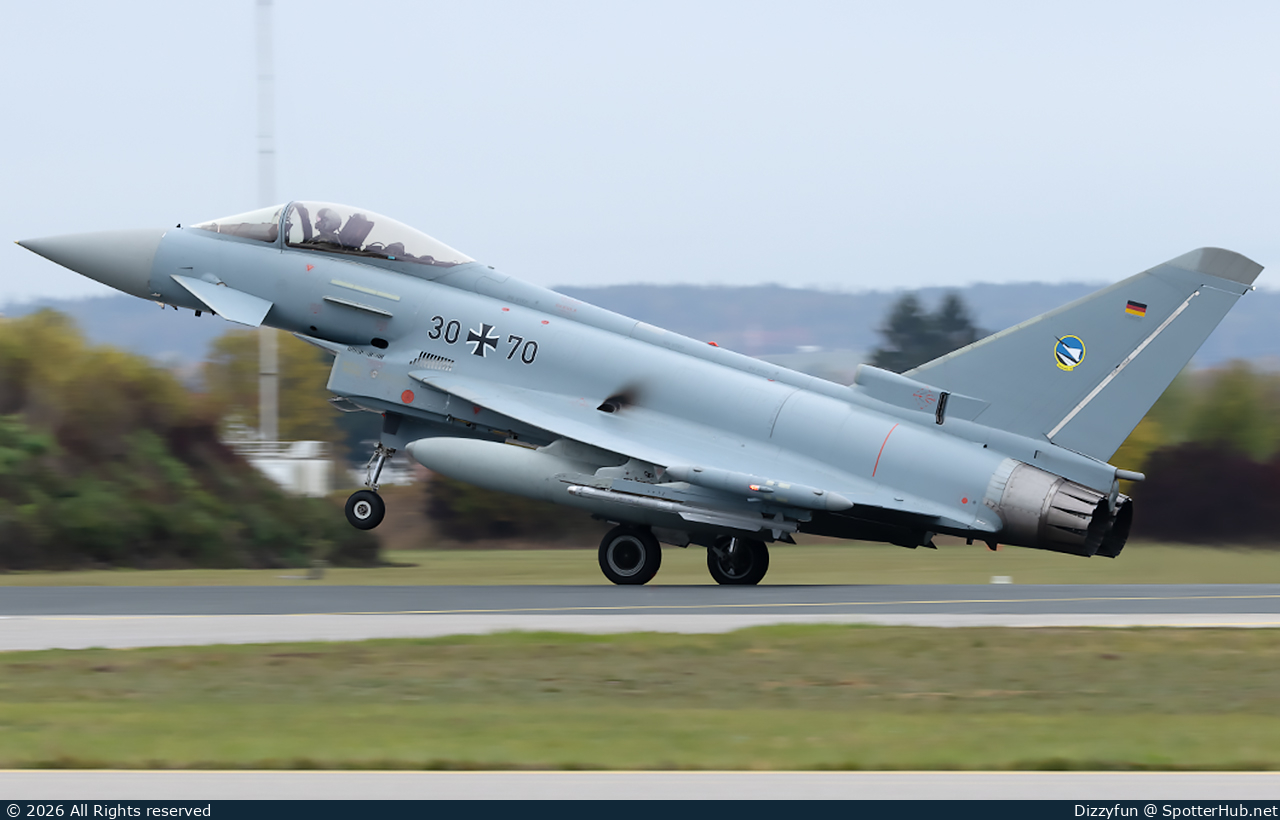 Photo of 30+70 - Eurofighter Typhoon EF-2000 operated by German Air Force