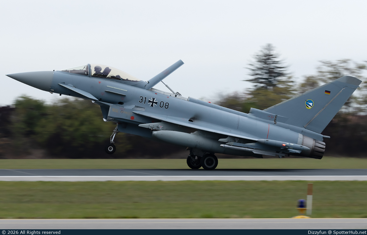 Photo of 31+08 - Eurofighter Typhoon EF-2000 operated by German Air Force