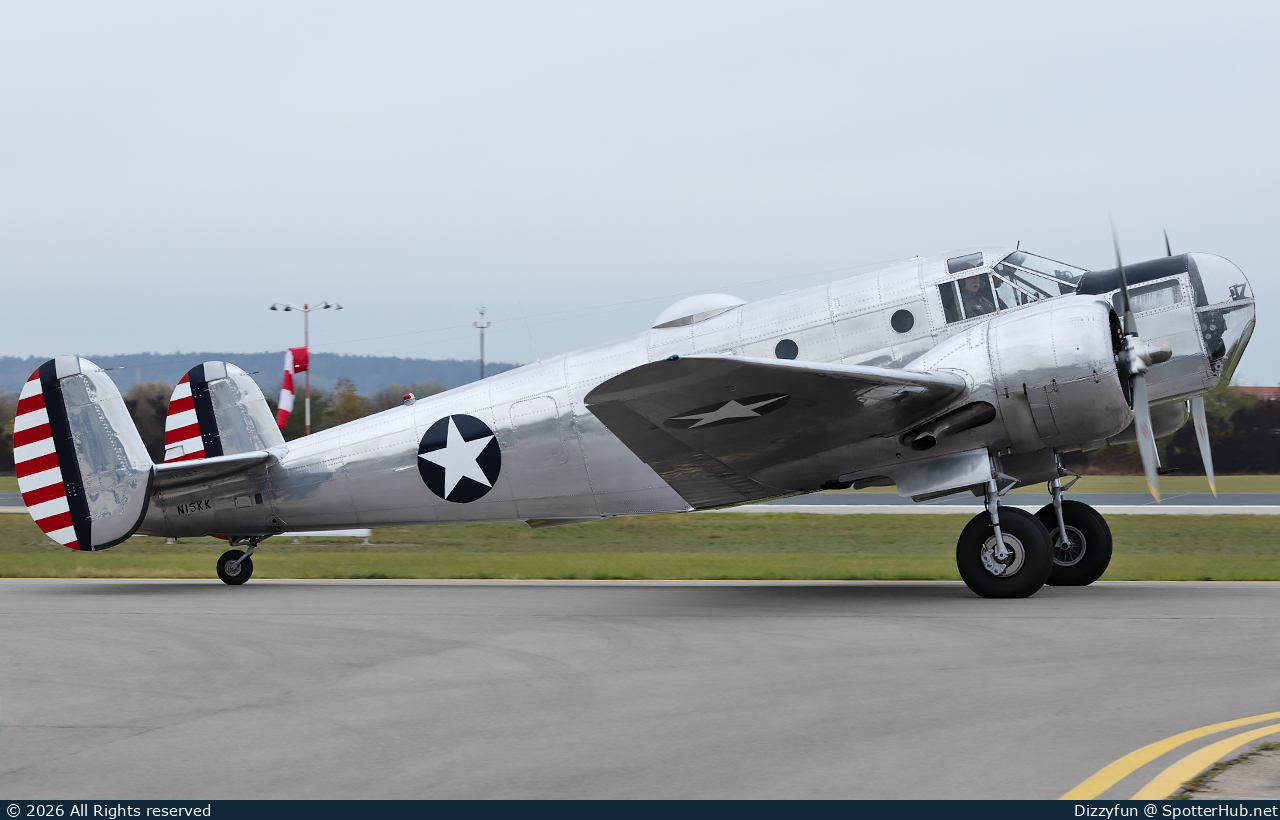 Photo of N15KK - Beechcraft AT-11 Kansan operated by Luftraum Süd - Das Fliegende Museum