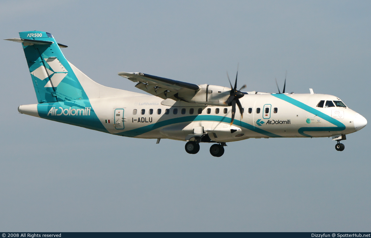 Photo of I-ADLU - ATR 42-500 operated by Air Dolomiti