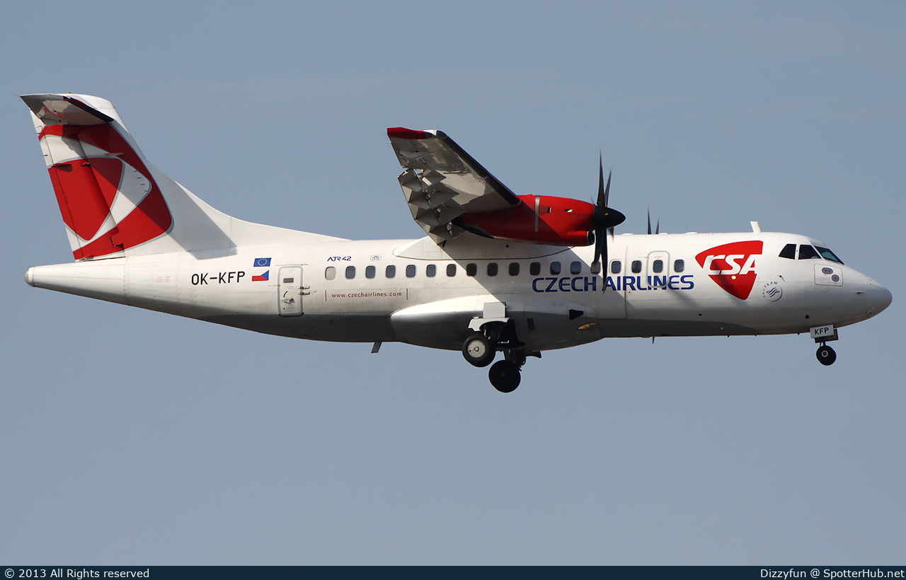 Photo of OK-KFP - ATR 42-500 operated by CSA Czech Airlines